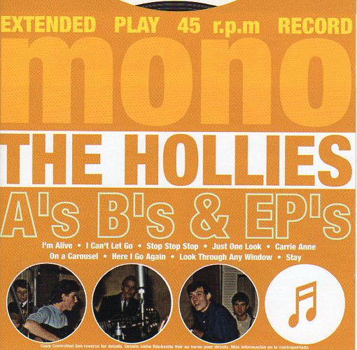 Cat. No. 1319: THE HOLLIES ~ A's, B's & EPs. EMI GOLD 7243596817 2 6.