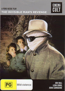 Cat. No. DVDM 1682: THE INVISIBLE MAN'S REVENGE ~ JON HALL / LEON ERROL / JOHN CARRADINE. UNIVERSAL / SHOCK KAL4629.