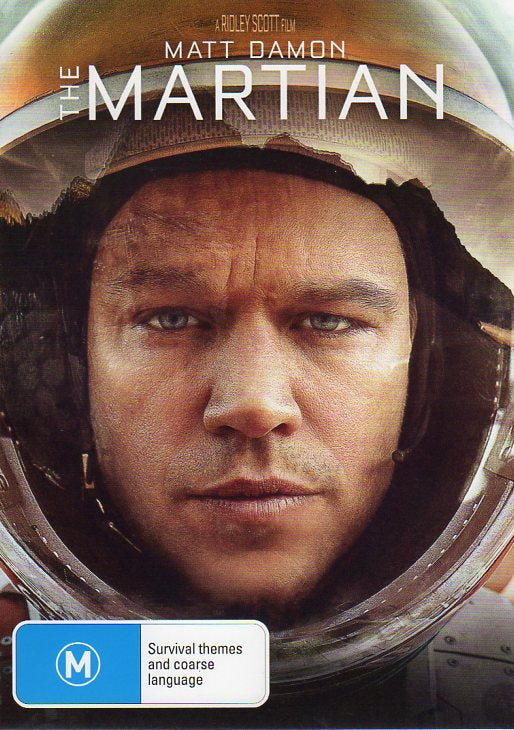 Cat. No. DVDM 1250: THE MARTIAN ~ MATT DAMON / JESSICA CHASTAIN / KRISTEN WIIG. 20th CENTURY FOX 64560SDG.