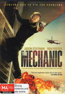 Cat. No. DVDM 1155: THE MECHANIC ~ JASON STATHAM / BEN FOSTER / DONALD SUTHERLAND / TONY GOLDWYN / MINI ANDEN. ROADSHOW R-109636-9.