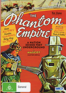 Cat. No. DVDM 1321: THE PHANTOM EMPIRE ~ GENE AUTRY / SMILEY BURNETTE / BETSY KING / FRANK DARRO. BIG SKY VIDEO BSV153.