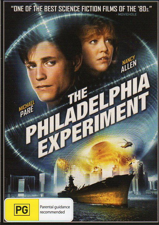 Cat. No. DVDM 1712: THE PHILADELPHIA EXPERIMENT ~ MICHAEL PARE / NANCY ALLEN / ERIC CHRISTMAS. NEW WORLD / BOUNTY BF368.