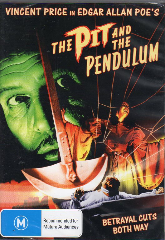 Cat. No. DVDM 1755: THE PIT AND THE PENDULUM ~ VINCENT PRICE / JOHN KERR / BARBARA STEEL / LUANA ANDERS / ANTHONY CARBONE. MGM / SHOCK KAL1806.