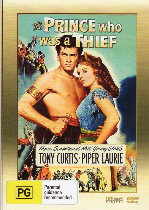 Cat. No. DVDM 1471: THE PRINCE WHO WAS A THIEF ` TONY CURTIS / PIPER LAURIE. UNIVERSAL / BOUNTY BF112.