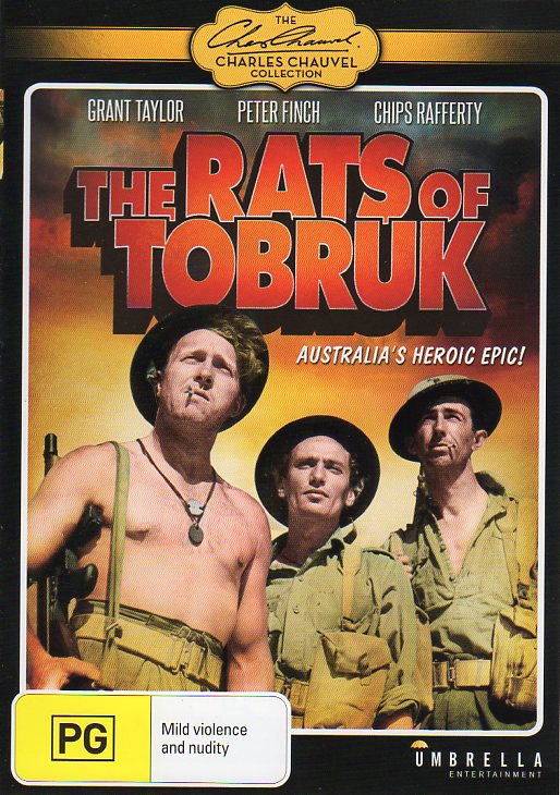 Cat. No. DVDM 1364: THE RATS OF TOBRUK ~ PETER FINCH / GRANT TAYLOR / CHIPS RAFFERTY. UMBRELLA DAVID3081.