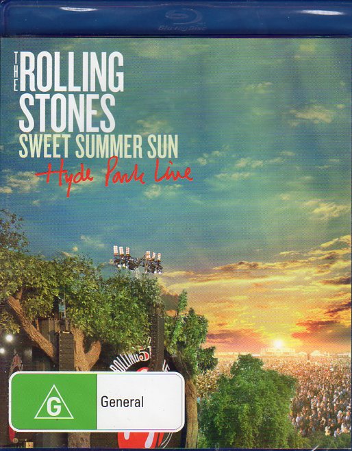 Cat. No. DVDBR 1435: THE ROLLING STONES ~ SWEET SUMMER SUN - HYDE PARK LIVE 2013. EAGLE VISION / SHOCK KAL3432.