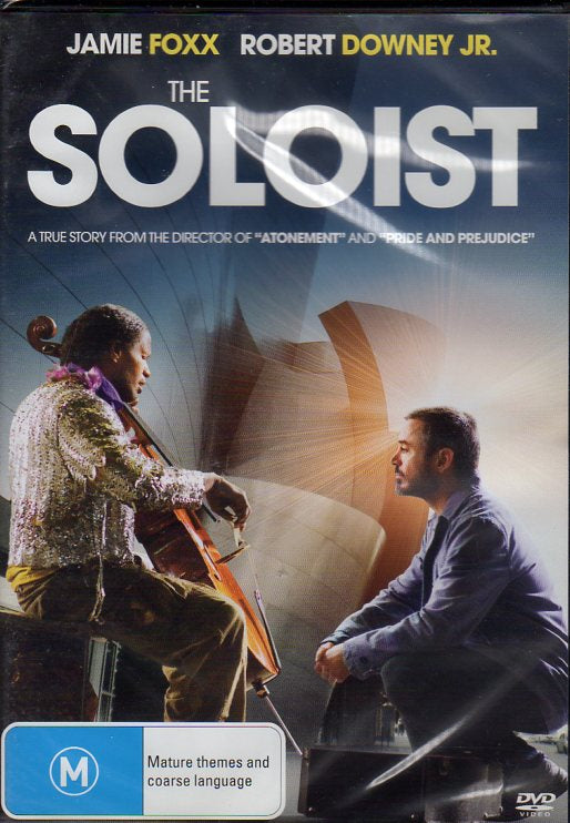 Cat. No. DVDM 1771: THE SOLOIST ~ JAMIE FOXX / ROBERT DOWNEY JR. / CATHERINE KEENER / TOM HOLLANDER. UNIVERSAL / SHOCK KAL4358.