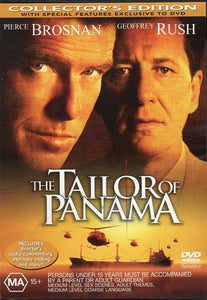 Cat. No. DVDM 1141: THE TAILOR OF PANAMA ~ PIERCE BROSNAN / GEOFFREY RUSH / JAMIE LEE CURTIS / BRENDAN GLEESON / CATHERINE McCORMACK / LEONOR VARELA / HAROLD PINTER. COLUMBIA TRISTAR UNI2109