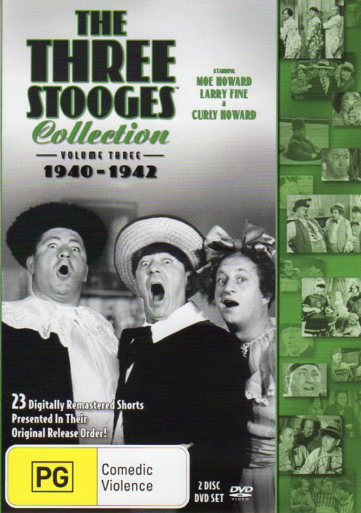 Cat. No. DVDM 1292: THE THREE STOOGES ~ THE THREE STOOGES COLLECTION. VOL. 3. SONY / SHOCK KAL4001.