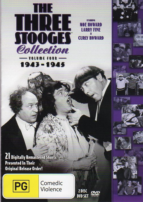 Cat. No. DVDM 1293: THE THREE STOOGES ~ THE THREE STOOGES COLLECTION. VOL. 4. SONY / SHOCK KAL4045.