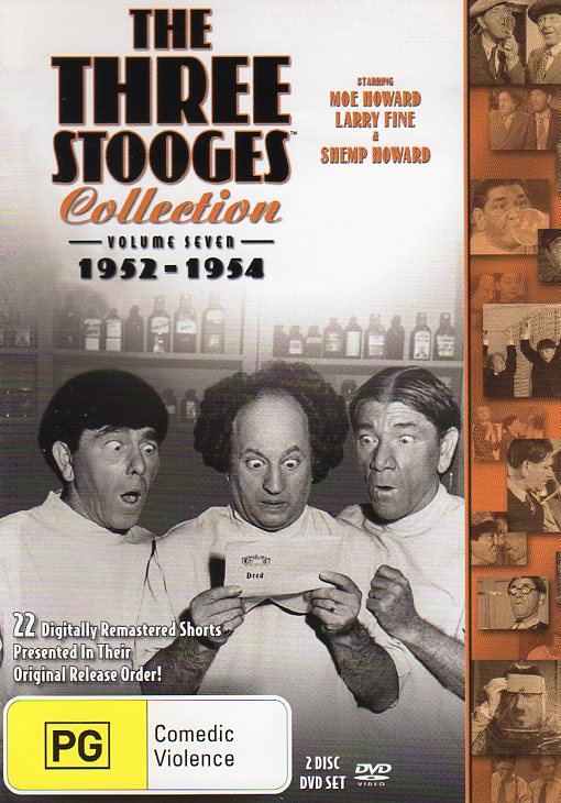 Cat. No. DVDM 1296: THE THREE STOOGES ~ THE THREE STOOGES COLLECTION. VOL. 7. SONY / SHOCK KAL4055.