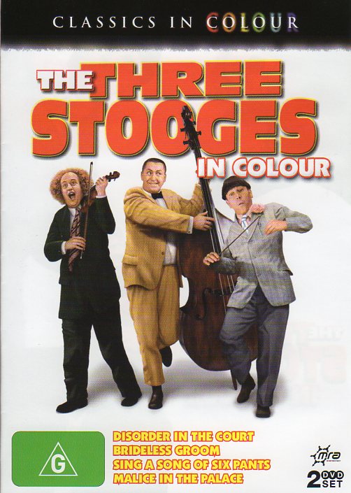 Cat. No. DVDM 1453: THE THREE STOOGES IN COLOUR. VOL. 1. ~ THE THREE STOOGES. DESTRA ENT. D1070.