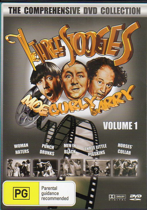 Cat. No. DVDM 1064: THE THREE STOOGES COLLECTION. VOL. 1. ~ THE THREE STOOGES. BOUNTY BF49.