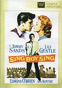 Cat. No. DVD 1288: SING BOY SING ~ TOMMY SANDS / LILI GENTLE. 20TH CENTURY FOX.