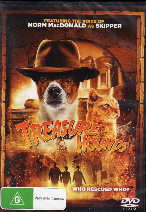 Cat. No. DVDM 1806: TREASURE HOUNDS ~ VALIN SHINYEI / KENZIE ODAY / RYAN KEATING / HELEN COLLIANDER. JIGSAW J2085.