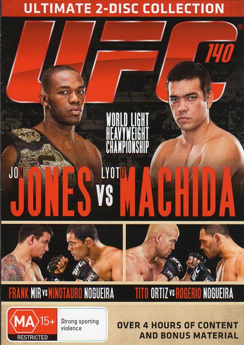 Cat. No. DVDS 1068: UFC 140 ~ WORLD LIGHT HEAVYWEIGHT CHAMPIONSHIP - JON JONES VS LYOTO MACHIDA. BEYOND BHE4459