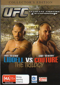 Cat. No. DVDS 1096: UFC ULTIMATE FIGHTING CHAMPIONSHIP - CHUCK "THE ICEMAN" LIDDELL VS RANDY "THE NATURAL" COUTURE - THE TRILOGY. EAGLE ENT. EAG2187.