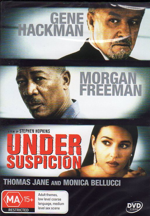Cat. No. DVDM 1735: UNDER SUSPICION ~ GENE HACKMAN / MORGAN FREEMAN / MONICA BELLUCCI / THOMAS JANE. COLUMBIA / JIGSAW J4782.