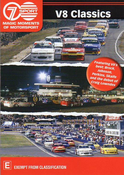 Cat. No. DVDS 1034: V8 CLASSICS ~ MEMORABLE RACES FROM THE START OFTHE V8 ERA. CHEVRON BHE5000.