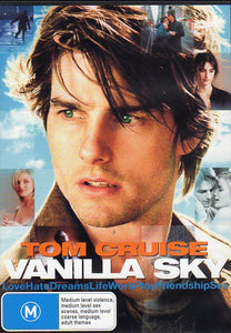 Cat. No. DVDM 1177: VANILLA SKY ~ TOM CRUISE / PENELOPE CRUZ / KURT RUSSELL / CAMERON DIAZ / JASON LEE / NOAH TAYLOR. PARAMOUNT. PAR2077.