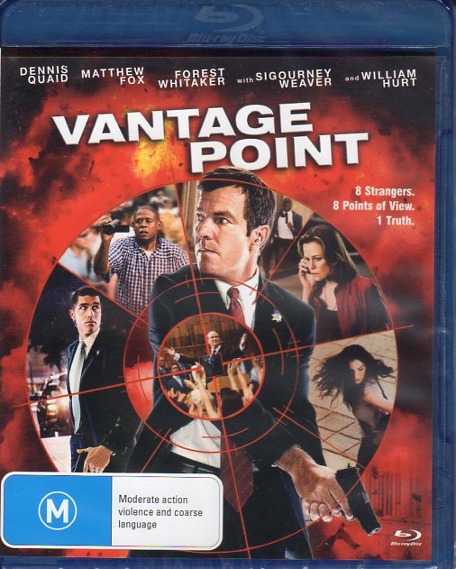 Cat. No. DVDMBR 1813: VANTAGE POINT ~DENNIS QUAID / FOREST WHITAKER / SIGOURNEY WEAVER / WILLIAM HURT. SONY / COLUMBIA / SHOCK KAL4613.