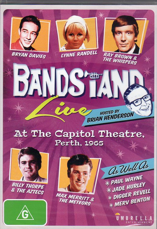 Cat. No. DVD 1216: VARIOUS ARTISTS ~ BANDSTAND LIVE AT THE CAPITOL THEATRE, PERTH, 1965. UMBRELLA DAVID 2977.