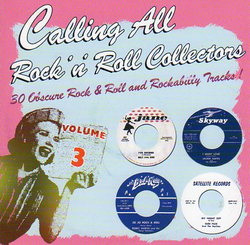Cat. No. 1910: VARIOUS ARTISTS ~ CALLING ALL ROCK'N'ROLL COLLECTORS. VOL. 3. CAT RECORDS CAT 1035. (IMPORT).