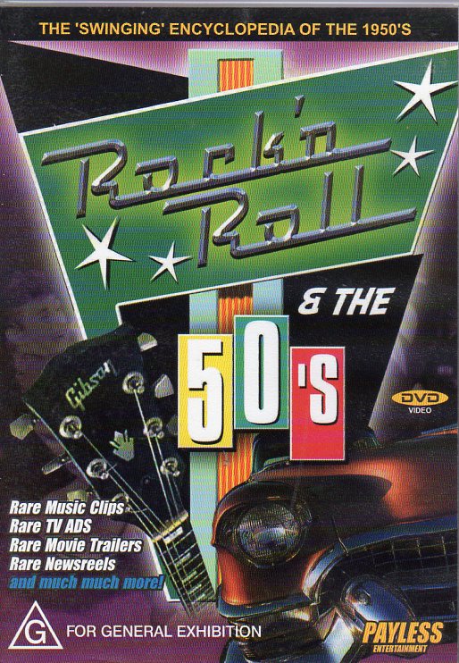 Cat. No. DVD 1009: VARIOUS ARTISTS ~ ROCK'N'ROLL & THE 50s. PAYLESS 600409. (B&W)