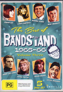 Cat. No. DVD 1209: VARIOUS ARTISTS ~ THE BEST OF BANDSTAND. VOL. 3: 1965-66. UMBRELLA DAVID2976.