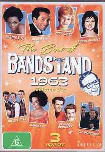 Cat. No. DVD 1212: VARIOUS ARTISTS ~ THE BEST OF BANDSTAND. VOL. 6: 1963. UMBRELLA DAVID3202.