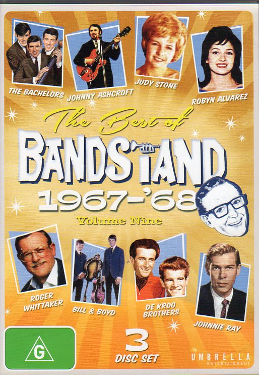 Cat. No. DVD 1215: VARIOUS ARTISTS ~ THE BEST OF BANDSTAND. VOL.9: 1967-68. UMBRELLA DAVID 3218.