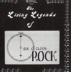 Cat. No. 1853V: VARIOUS ARTISTS ~ THE LIVING LEGENDS OF 6 O'CLOCK ROCK. STARLITE RECORDS ST 804. (AUSTRALIA)