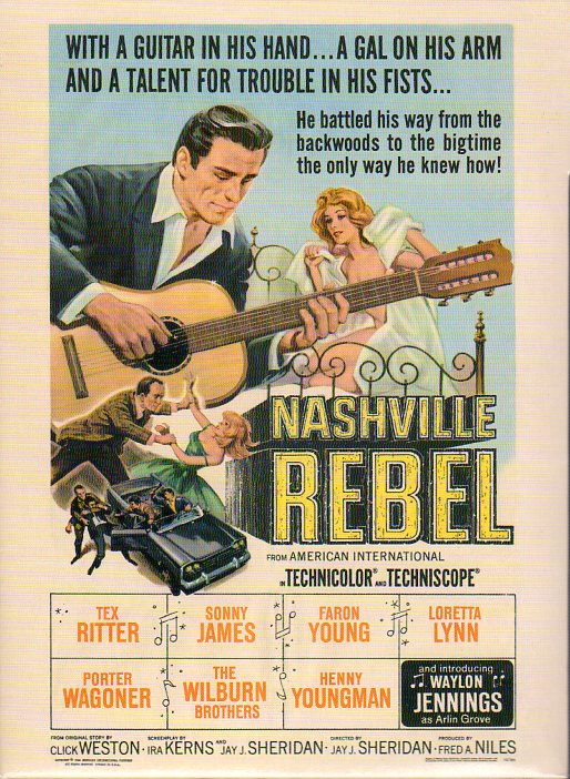 Cat. No. BVD 20103: WAYLON JENNINGS ~ NASHVILLE REBEL. BEAR FAMILY BVD 20103. (IMPORT).