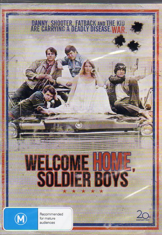 Cat. No. DVDM 1743: WELCOME HOME, SOLDIER BOYS ~ JON DON BAKER / ALAN VINT / PAUL KOSLO / ELLIOTT STREET. 20TH CENTURY FOX / BOUNTY BF242.