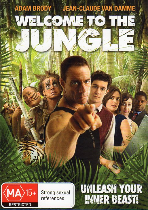Cat. No. DVDM 1586: WELCOME TO THE JUNGLE ~ JEAN-CLAUDE VAN DAMME / ADAM BRODY. PARAMOUNT / TRANSMISSION DVD9261.