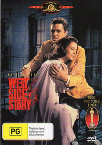 Cat. No. DVD 1375: WEST SIDE STORY ~ NATALIE WOOD / RICHARD BEYMER / RUSS TAMBLYN. 20TH CENTURY FOX / MGM 15930SDG.
