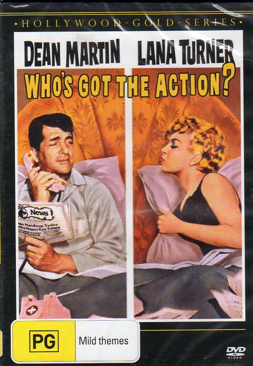Cat. No. DVDM 1873: WHO'S GOT THE ACTION? ~ DEAN MARTIN / LANA TURNER / EDDIE ALBERT / WALTER MATTHAU. PARAMOUNT / SHOCK KAL5002.