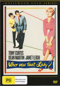 Cat. No. DVDM 1700: WHO WAS THAT LADY? ~ TONY CURTIS / DEAN MARTIN / JANET LEIGH. COLUMBIA / SHOCK KAL5080.